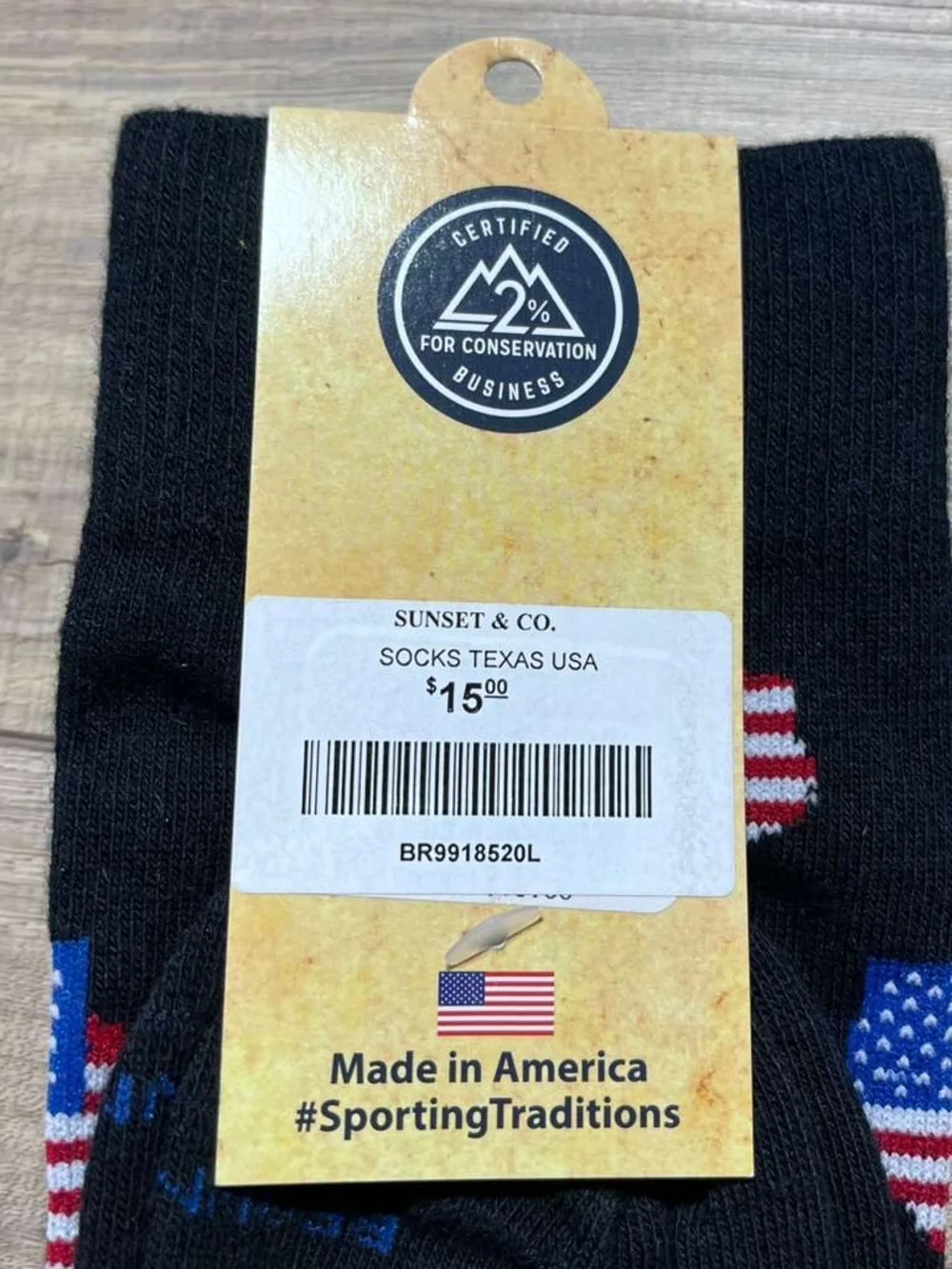 Brown‎ Dog Hosiery Men's Texas USA Printed Socks Dark Navy Blue